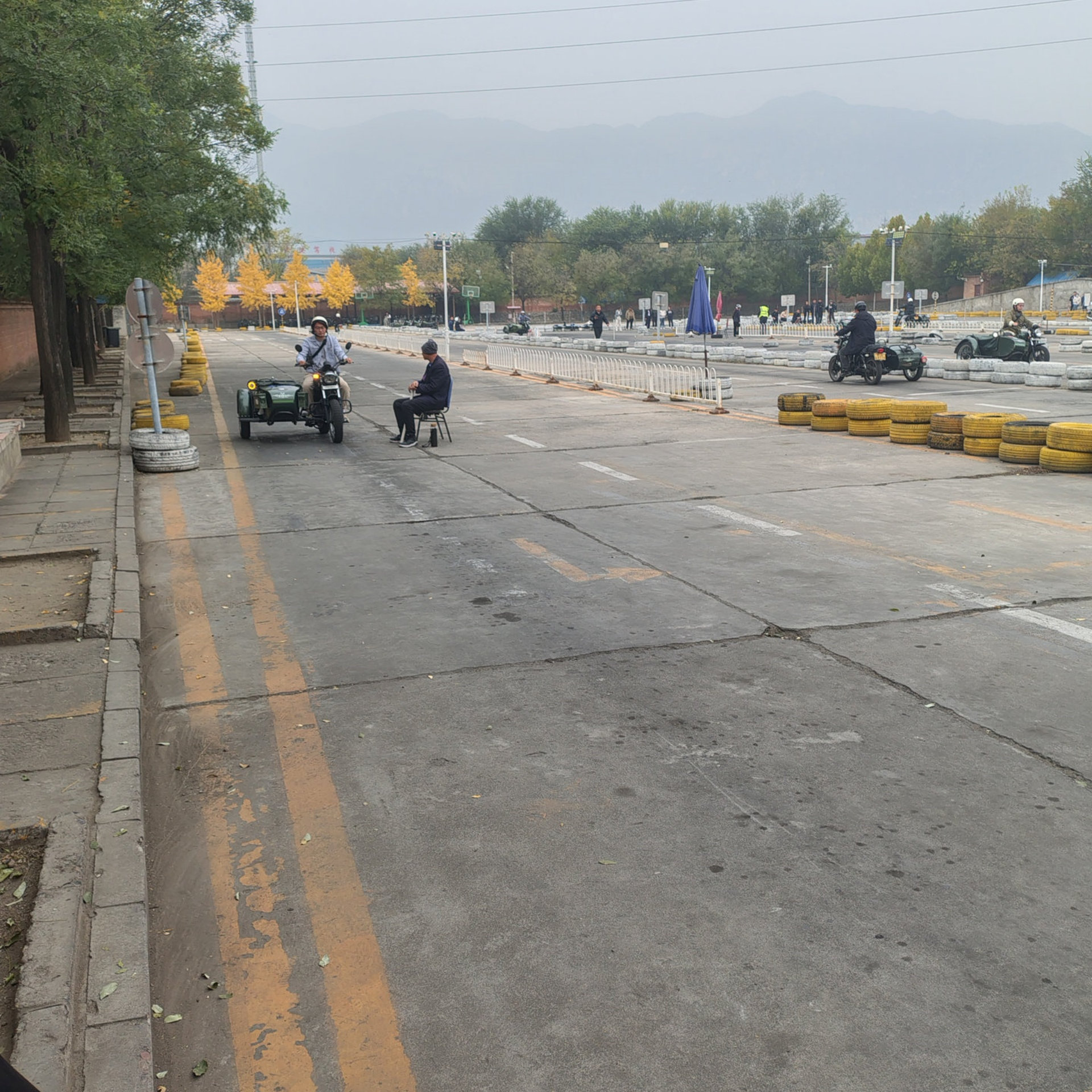 两轮摩托E照通常班训练场景